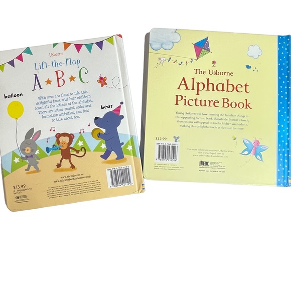 Usborne 2 Board Books (1) ABC Lift-the-Flap and (1) Alphabet Picture Book - Picture 2 of 12